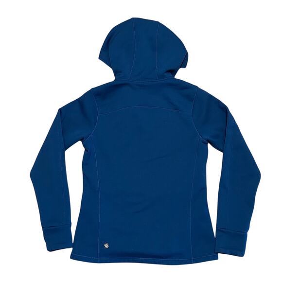 Athleta Women's Blue Quarter Zip Hoodie Size Small Long Sleeve Activewear - Picture 2 of 8